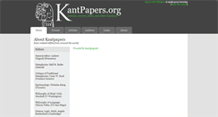 Desktop Screenshot of kantpapers.org