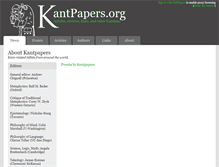 Tablet Screenshot of kantpapers.org